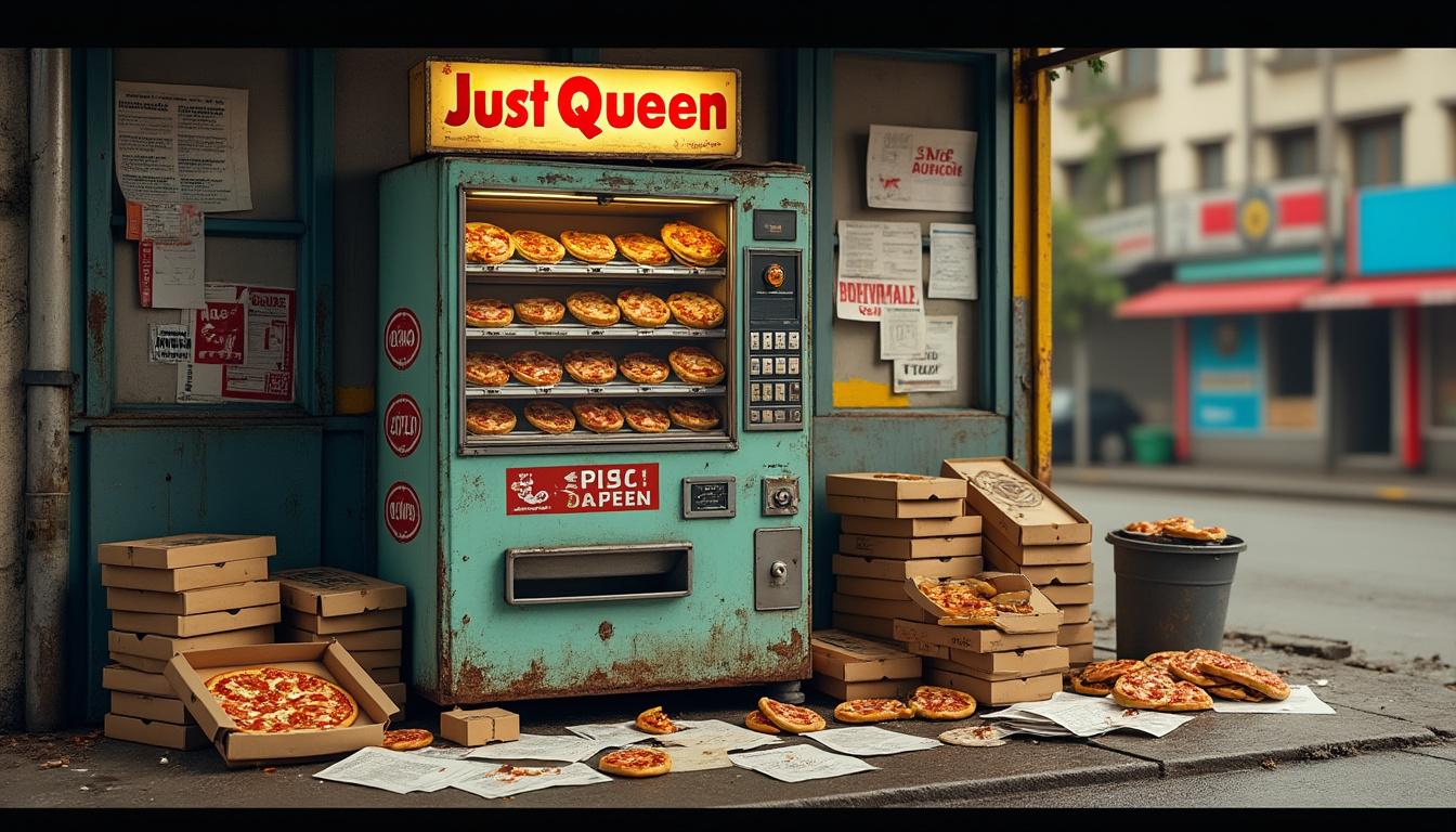 découvrez tout sur just queen, distributeur de pizzas : informations sur la liquidation, avis des utilisateurs et fonctionnement du service.