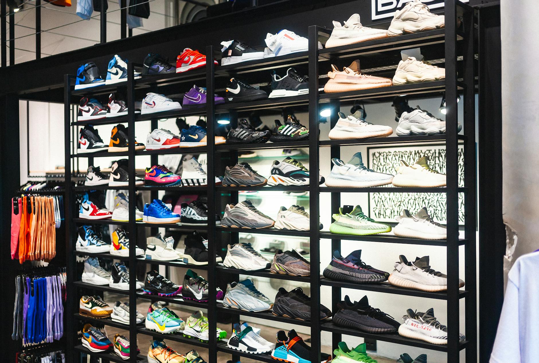 En bref : points clés sur le marché des sneakers en France — collection de sneakers en magasin