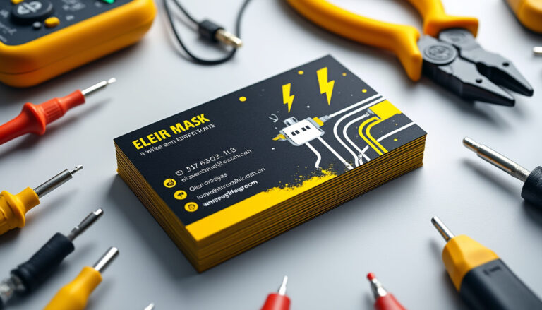 découvrez des exemples et modèles gratuits de cartes de visite pour électricien, accompagnés de conseils pratiques pour créer une carte professionnelle qui attire vos clients.