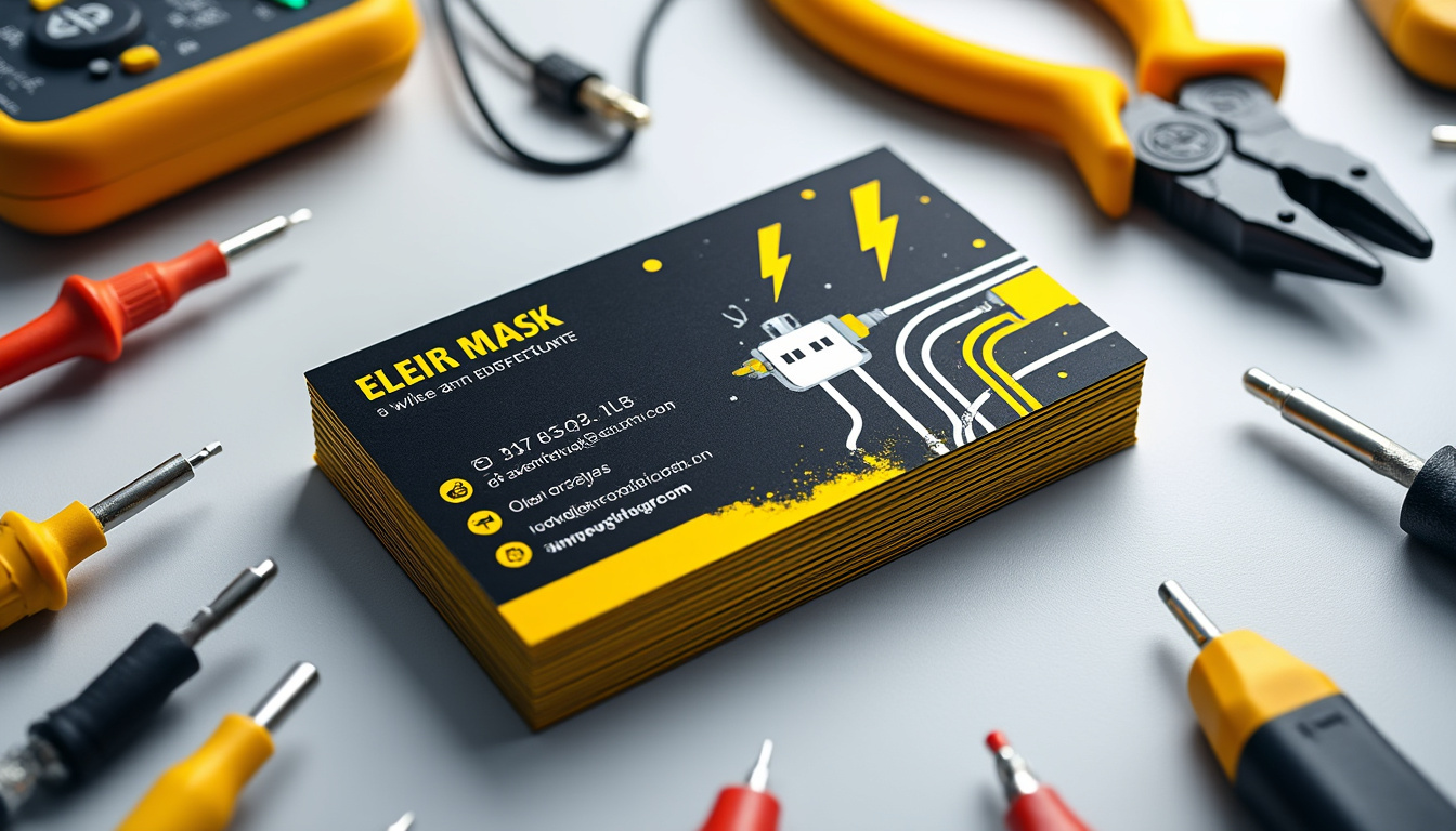 découvrez des exemples et modèles gratuits de cartes de visite pour électricien, accompagnés de conseils pratiques pour créer une carte professionnelle qui attire vos clients.