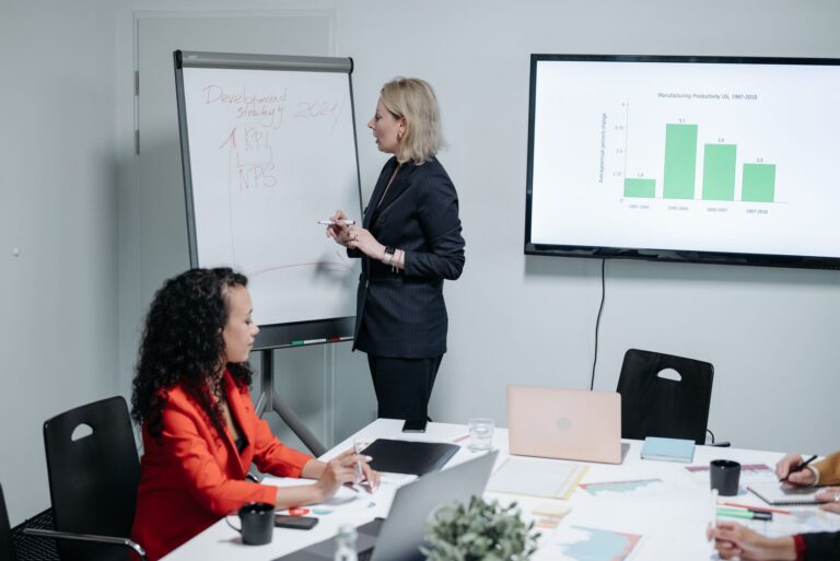 Comment choisir une agence AdWords — réunion d'affaires discutant de Google Ads